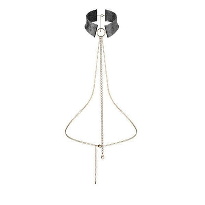 BIJOUX - DÉSIR MÉTALLIQUE BLACK METALLIC NECKLACE - Kink&Play