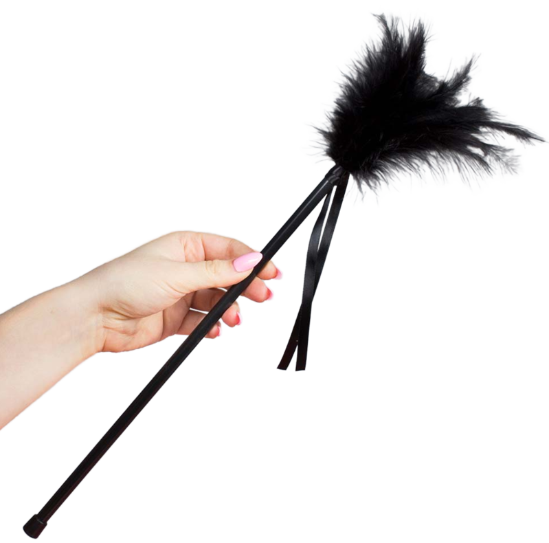 SECRETPLAY - BLACK FEATHERS 40 CM - Kink&Play