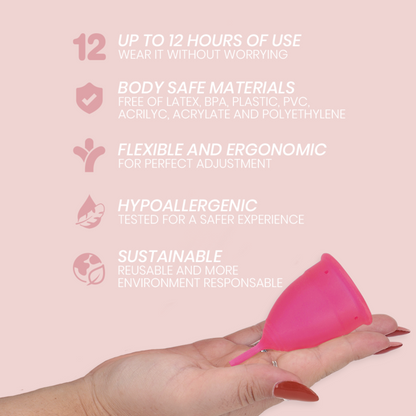 INTIMICHIC - MENSTRUAL CUP MEDICAL GRADE SILICONE - SIZE S - Kink&Play