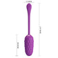 PRETTY LOVE - VIBRATING EGG WITH PURPLE RECHARGEABLE MARINE TEXTURE