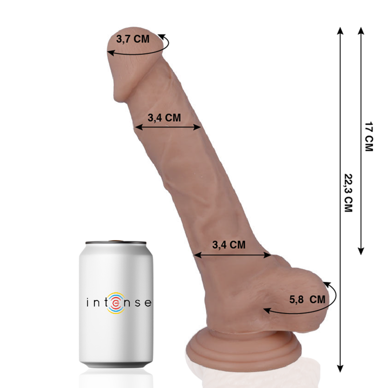 MR INTENSE - 28 REALISTIC COCK 22.3 CM -O- 3.4 CM - Kink&Play
