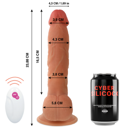 CYBER SILICOCK - REMOTE CONTROL REALISTIC MR JOHN 23.88 CM -O- 4.3 CM - Kink&Play
