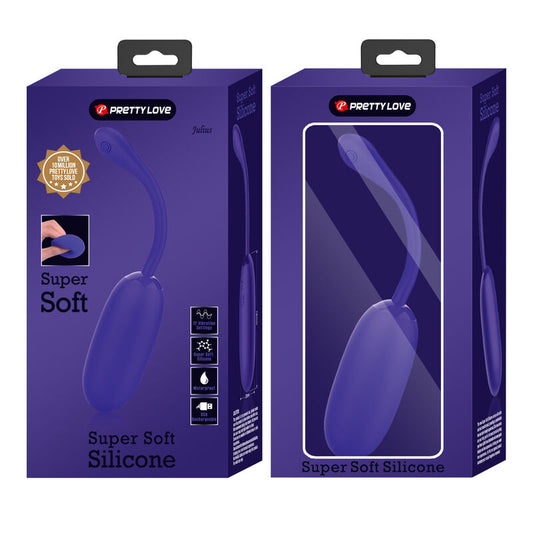 PRETTY LOVE - JULIUS WATERPROOF-RECHARGEABLE VIBRATING EGG PURPLE