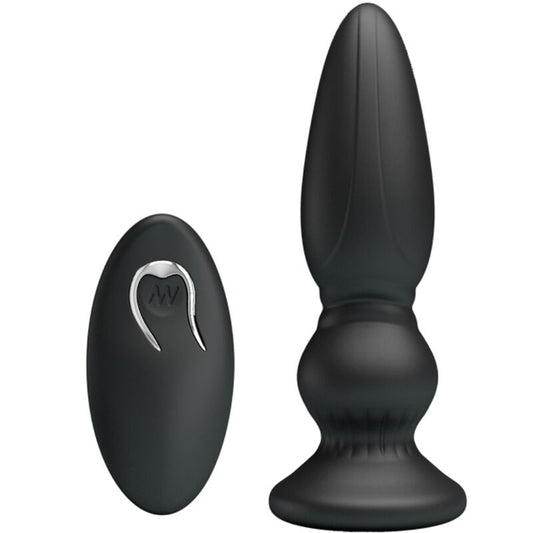 MR PLAY – KRAFTFULL VIBRATOR FJÄRRKONTROLL ANALPLUGG SVART