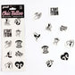 SECRET PLAY - SET OF 10 TEMPORARY TATTOOS KINKY COLLECTION