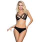 SUBBLIME - TWO PIECE SET OF TRANSPARENCY BRA AND S/M STRIPS