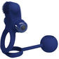 PRETTY LOVE - REMINGTON DOUBLE VIBRATING RING WITH PLUG BLUE