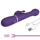 PRETTY LOVE - DEJON RABBIT VIBRATOR 3 IN 1 MULTIFUNCTION PURPLE