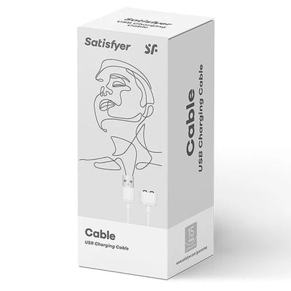SATISFYER - CHARGUER CABLE WHITE - Kink&Play