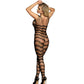 SUBBLIME - 951696 FISHNET CROTCHLESS BODYSTOCKING WITH STRAPS ON THE SHOULDERS BLACK ONE SIZE