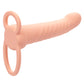 CALEXOTICS - MAXX RIBBED DUAL PENETRATOR 10 VIBRATIONS FLESH