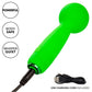 CALEXOTICS - NEON VIBES THE BUBBLY VIBE MINI MASSAGER 10 VIBRATIONS GREEN