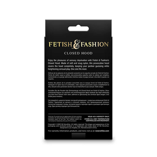 NS NOVELTIES - FETISH & FASHION CLOSED HOOD NYLON WHITE