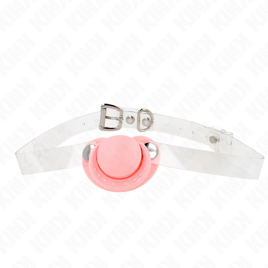 KINK – ROSA NAPPFORMAD GAG 5,5 X 4 CM JUSTERBAR 43–60 CM