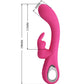 PRETTY LOVE - NOVAK RABBIT VIBRATOR 12 VIBRATIONS PINK