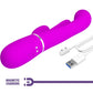 PRETTY LOVE - SHANIA TRIPLE RABBIT VIBRATOR MULTIFUNCTION PINK