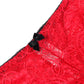 SUBBLIME - 953898 SILK AND LACE NIGHTGOWN + PANTIES RED S/M