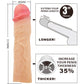 PRETTY LOVE - DEREK PENIS SLEEVE WITH 7.6 CM EXTENSION FLESH