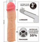 PRETTY LOVE - STEVENSON PENIS SLEEVE WITH 7.6 CM EXTENSION FLESH