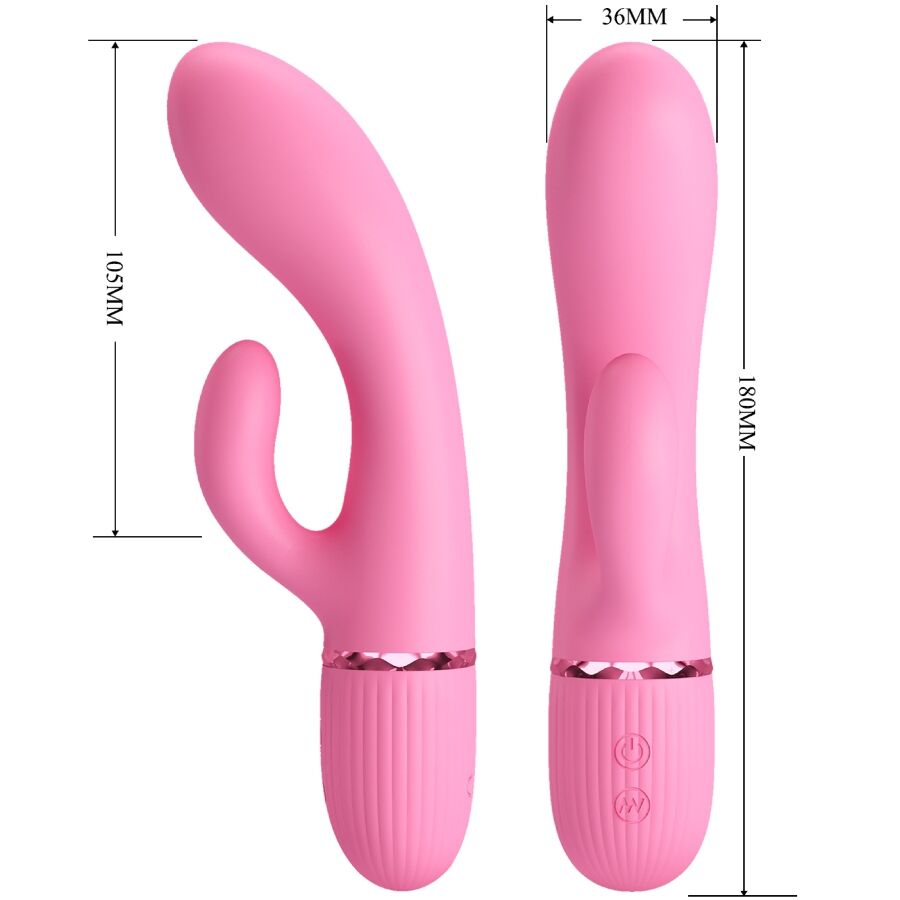 PRETTY LOVE - MARSKI RABBIT VIBRATOR & G-PUNKTS ROSA