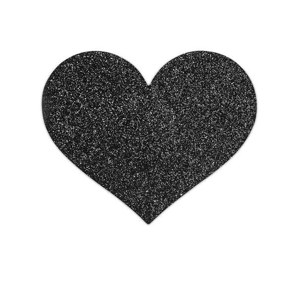BIJOUX - INDISCRETS FLASH BLACK HEART NIPPLE CUTS - Kink&Play