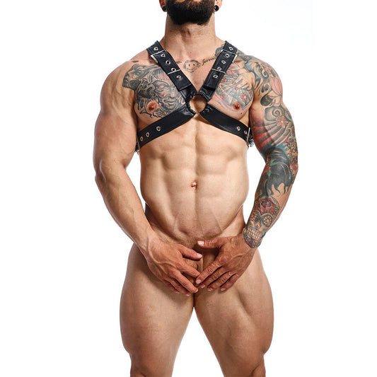 MOB - DUNGEON BLACK CHAIN HARNESS ONE SIZE X