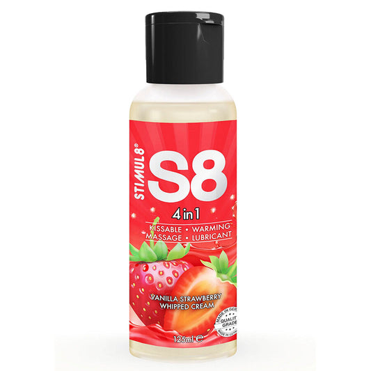 STIMUL8 - S8 4-I-1 JORDGUBBSDESSERTLUBRIKANT 125 ML