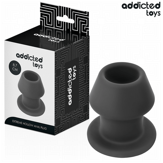 ADDICTED TOYS - EXTREME HOLLOW ANALPLUGG SILIKON STORLEK M 8,7 CM