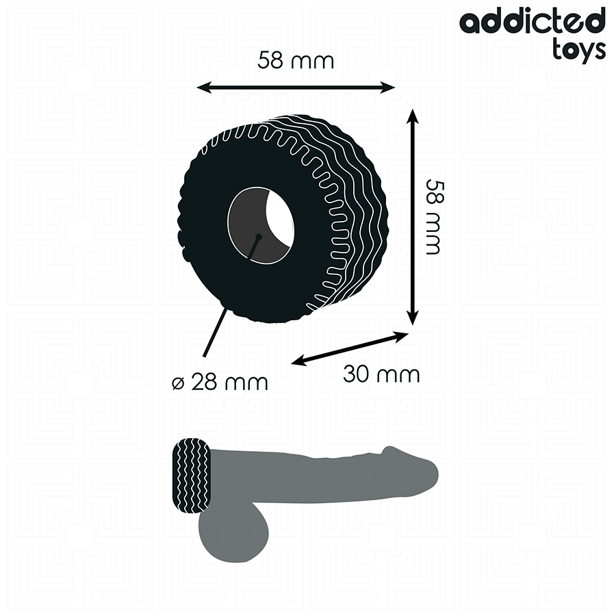 ADDICTED TOYS - EXTRA THICK COCK RING