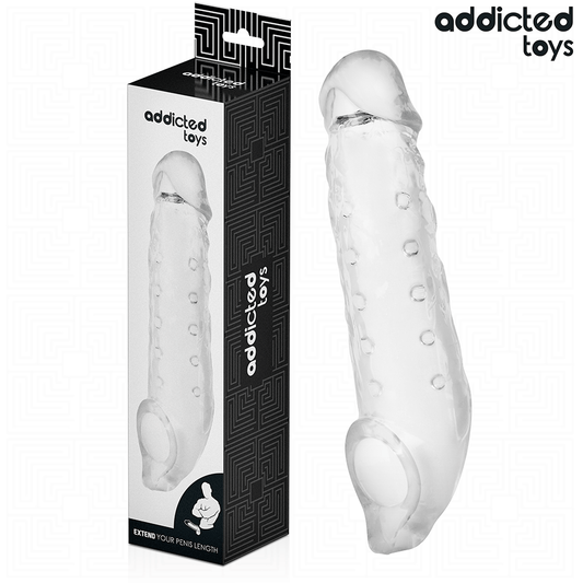ADDICTED TOYS - TRANSPARENT PENISFÖRLÄNGARE STORLEK S 23 CM