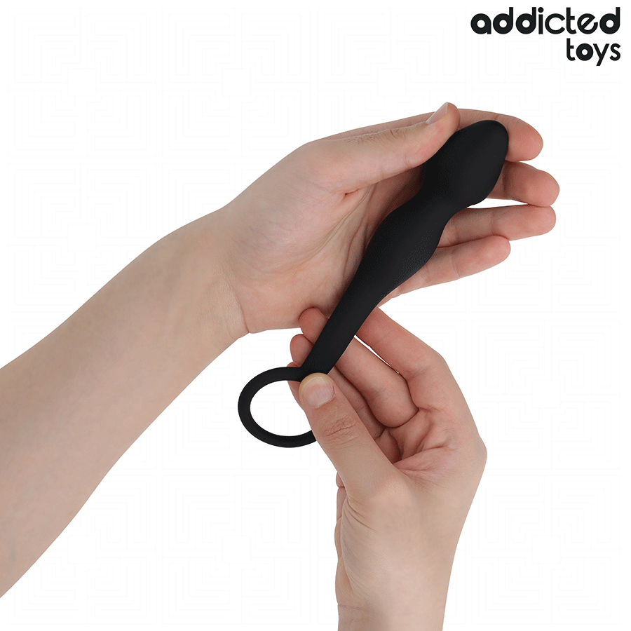 ADDICTED TOYS - ANAL PLUG WITH RING SILICONE MODEL 3