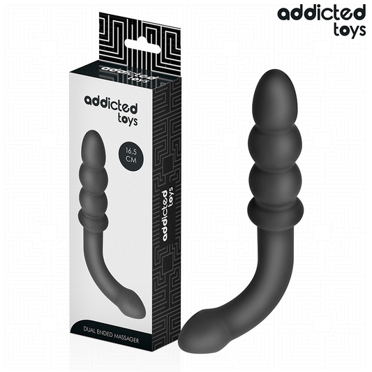 ADDICTED TOYS - DUBBEL ANAL MASSAGER SILIKON 16,5 CM