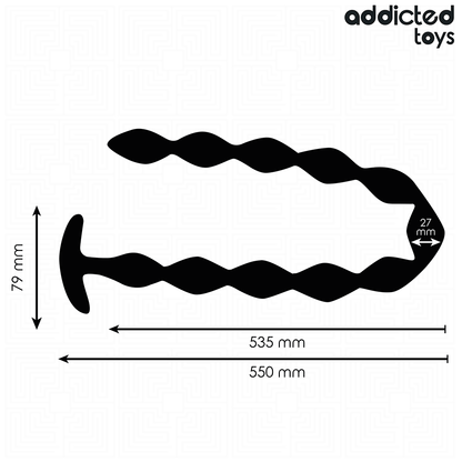 ADDICTED TOYS - EXTRA LONG SILICONE ANAL PLUG