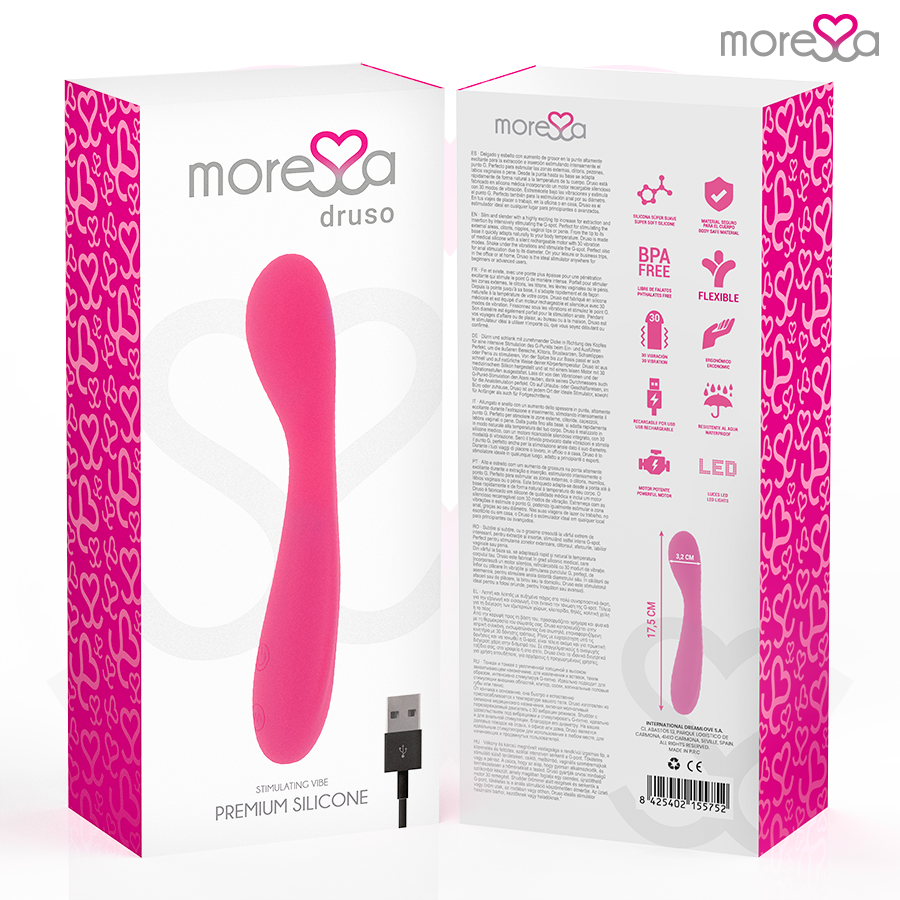 MORESSA - DRUSO PREMIUM SILICONE RECHARGEABLE - Kink&Play
