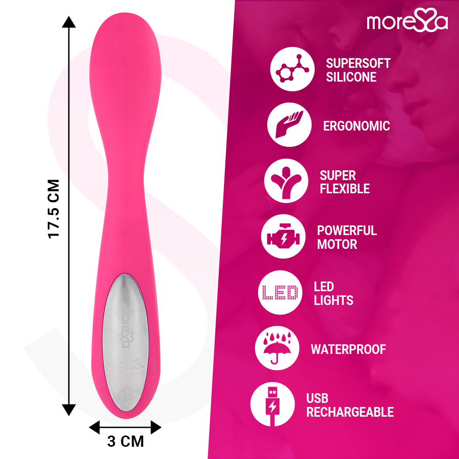 MORESSA - DRUSO PREMIUM SILICONE RECHARGEABLE - Kink&Play