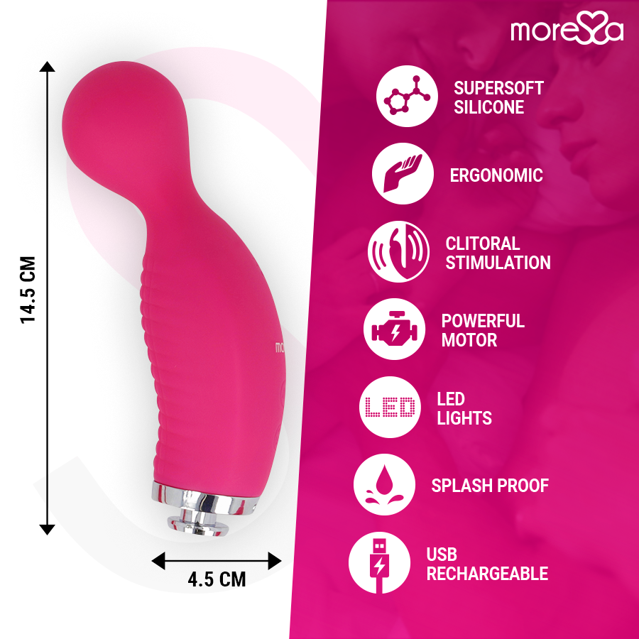MORESSA - KIRK DUO STIMULATING WAVES + RECHARGEABLE PREMIUM SILICONE MULTI-FUNCTION MASSAGER - Kink&Play