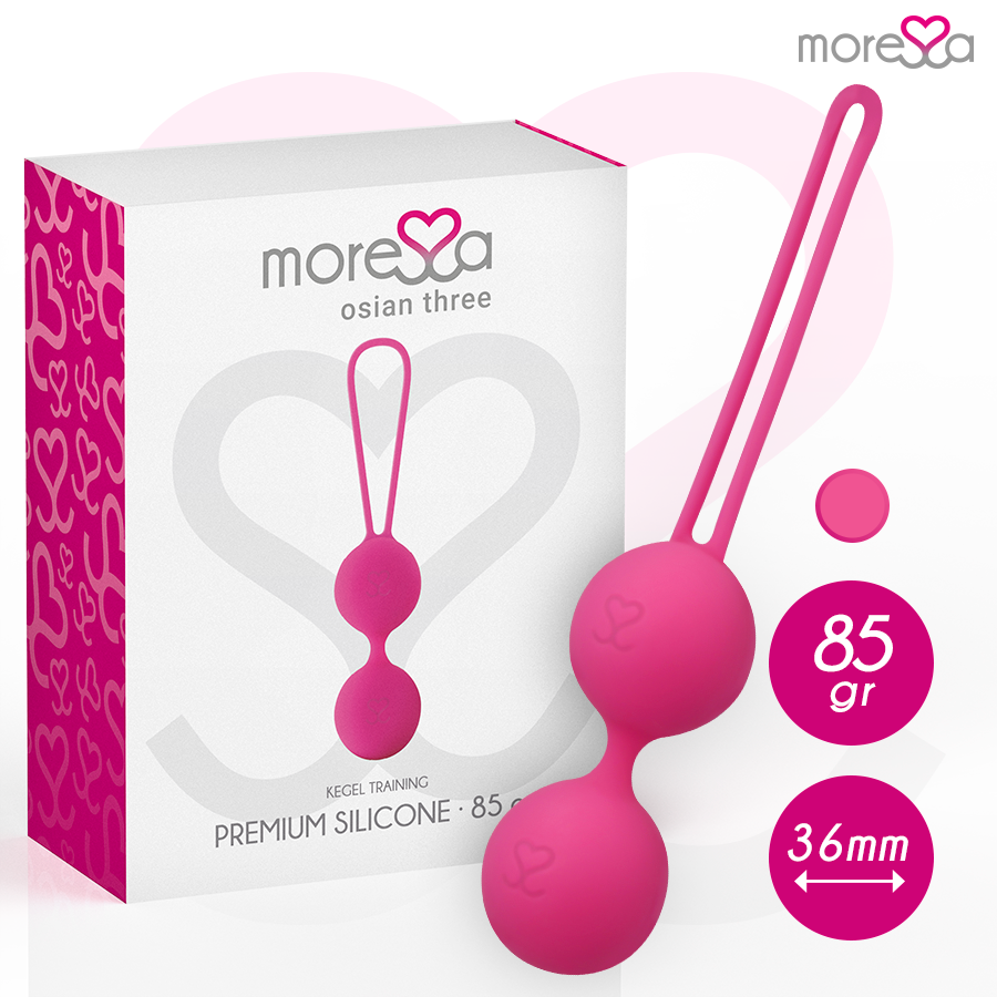 MORESSA - OSIAN THREE PREMIUM SILICONE PINK - Kink&Play