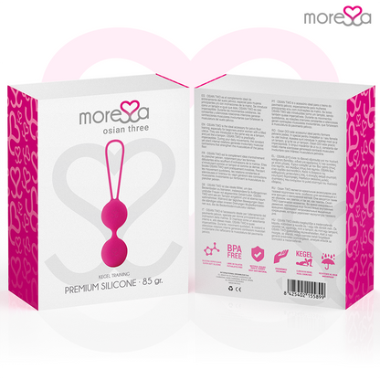 MORESSA - OSIAN THREE PREMIUM SILICONE PINK - Kink&Play
