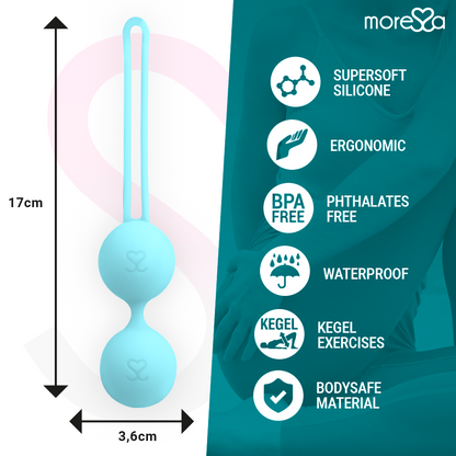 MORESSA - OSIAN THREE PREMIUM TURQUOISE SILICONE - Kink&Play