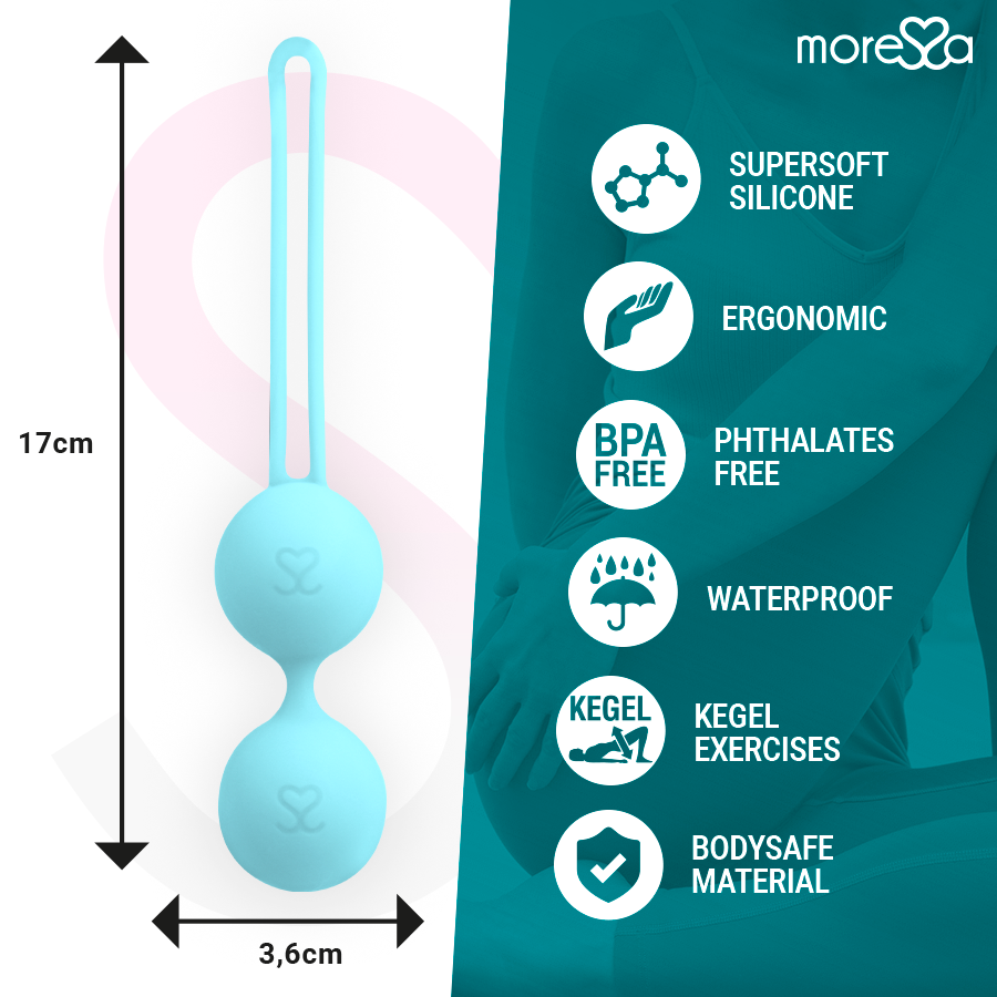 MORESSA - OSIAN THREE PREMIUM TURQUOISE SILICONE - Kink&Play