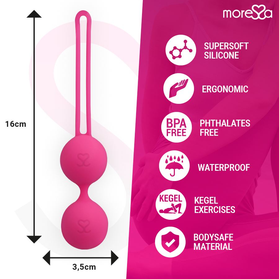 MORESSA - OSIAN TWO PREMIUM SILICONE PINK - Kink&Play