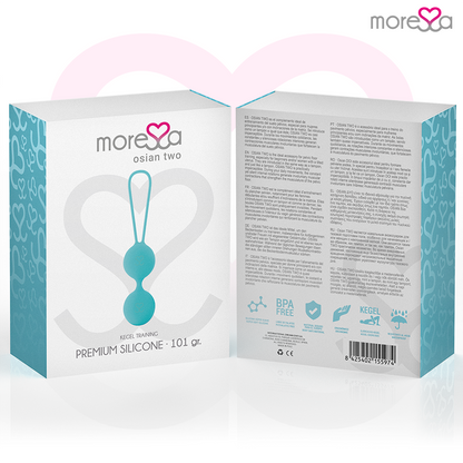 MORESSA - OSIAN TWO PREMIUM TURQUOISE SILICONE - Kink&Play