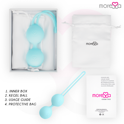 MORESSA - OSIAN TWO PREMIUM TURQUOISE SILICONE - Kink&Play