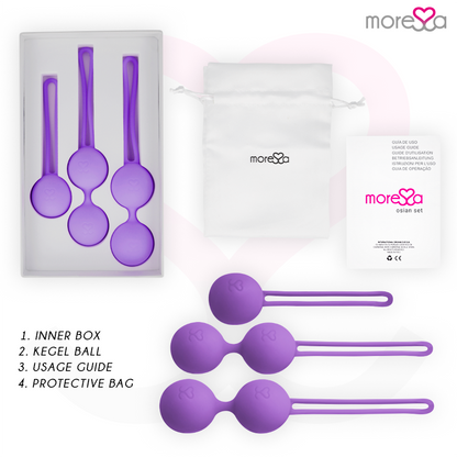MORESSA - OSIAN SET PREMIUM LILAC SILICONE - Kink&Play