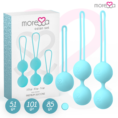 MORESSA - OSIAN SET PREMIUM TURQUOISE SILICONE - Kink&Play