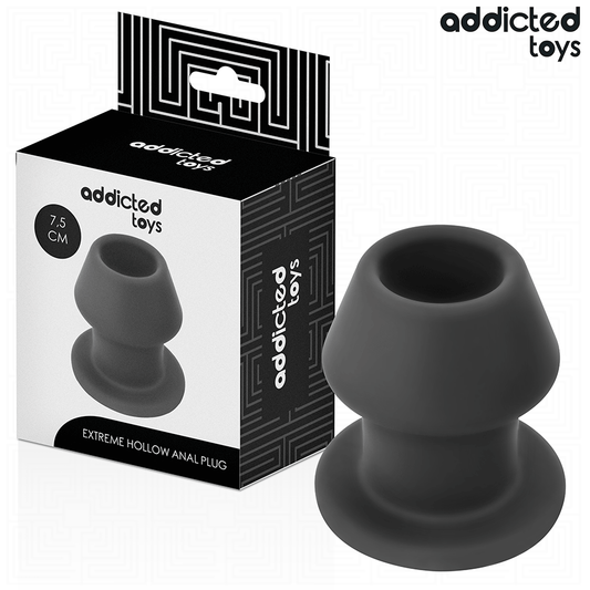 ADDICTED TOYS - EXTREME HOLLOW ANALPLUG SILIKON STORLEK S 7,5 CM