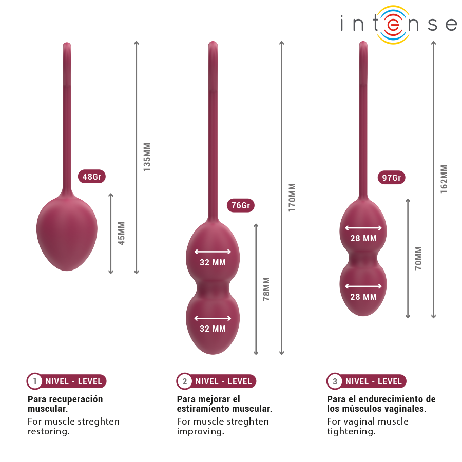 INTENSE - CHARLI KEGELKULOR KIT LILA