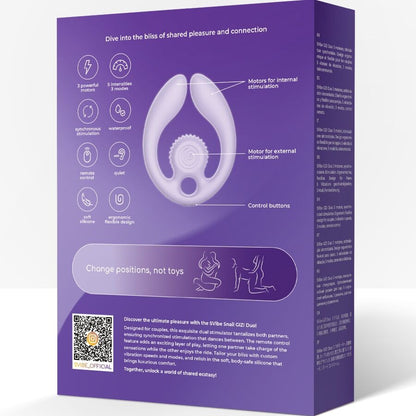 SNAIL VIBE - GIZI DUO COUPLES STIMULATOR REMOTE CONTROL LILAC