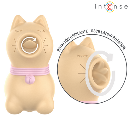 INTENSE - TOULOUSE STIMULATOR WITH 360º ROTATING TONGUE YELLOW
