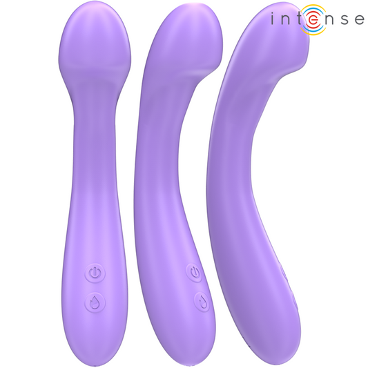 INTENSE - BECKY VIBRATOR 19 CM HEATABLE 7 VIBRATIONS PURPLE